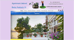 Desktop Screenshot of apartman-brela.com